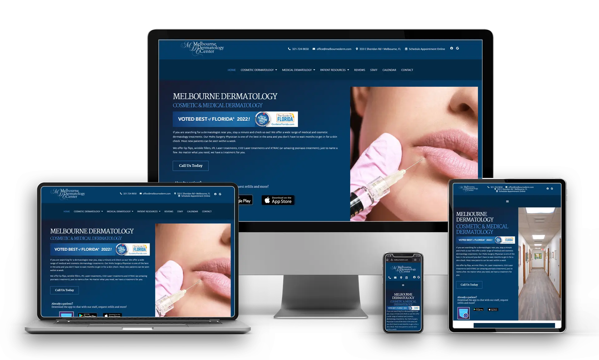 Dermatology Website Design